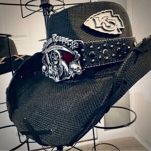 Kansas City Chiefs Black Cowboy Hat